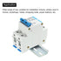 MECCANIXITY Miniature Circuit Breaker Low Voltage AC 32A 400V 2 Pole DIN Rail Installation DZ47-63 C32...