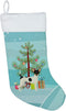 Caroline's Treasures CK3567CS Toy Fox Terrier Christmas Tree Christmas Stocking Fireplace Hanging Stockings Christmas Season Party Decor Family Ho...