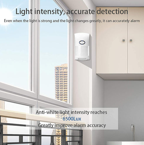 Wireless Smart Motion Sensor: PIR Motion Detector Alert, WiFi Infrared Home Security Alarm System, TUYA App Control, No Hub Required, Smart Home S...