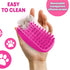 Pet Bath Massage Brush - Premium Cat and Dog Bath Brush Scrubber with Removable Cover - Soft Bristle Silicone Dog Brush for Short & Long Haired Pe...