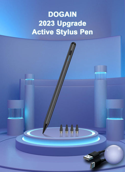 Stylus Pens for Touch Screens Power-Display Tablet Pen POM Tip Magnetic Digital Touch Pen Compatible with iPhone/iPad/iPad Pro/Lenovo/and Other iO...