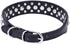 Dogs Kingdom 10"-24" Length Personalized Rhinestone Leather Bling Crystal Pet Dog Cat Collars for Small Medium Breeds Black XL...