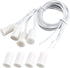 uxcell N.O. Recessed Wired Security Window Door Contact Sensor Alarm Magnetic Reed Switch White RC-33 4pcs...
