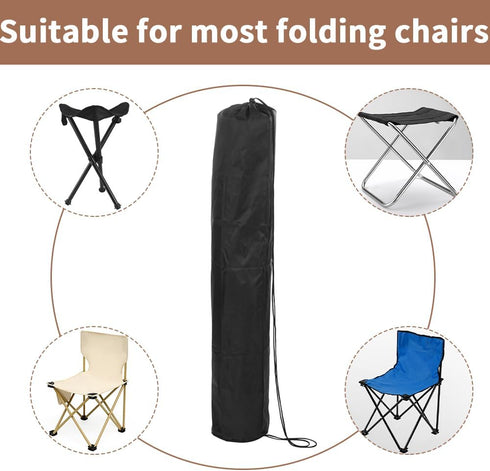 CRASPIRE 2Pcs Storage Drawstring Bags 11.73x44.88 inch Black Large Travel Bracket Bags Laundry Clothes Bags Long Packaging Bags Foldable Heavy Dut...