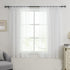 White Sheer Curtains 54 inches Long for Bedroom Top Rod Pocket Sheer Window Panels Curtains for Nursery Living Room 52 by 54 Inch Length Set of 2...