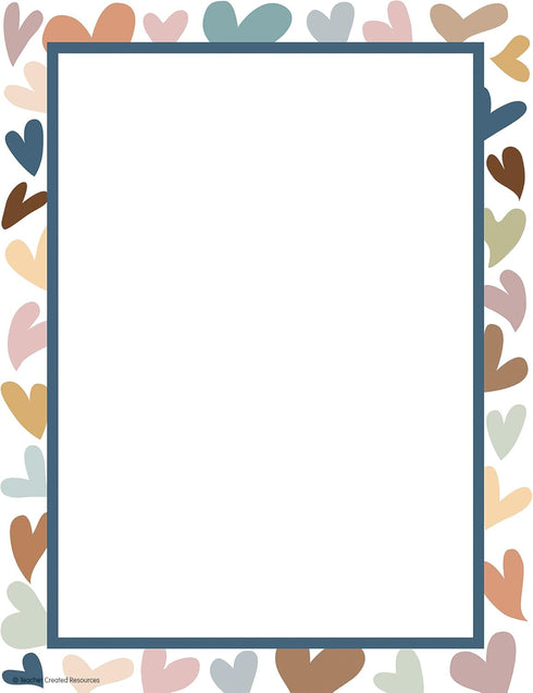 Teacher Created Resources Everyone is Welcome Hearts Computer Paper, 50 Sheets...