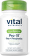 Hyperbiotics Vital Nutrients Pro-15 Prebiotics and Probiotics for Women and Men | 15 Science Backed Strains | Supports Occasional Constipation, Di...
