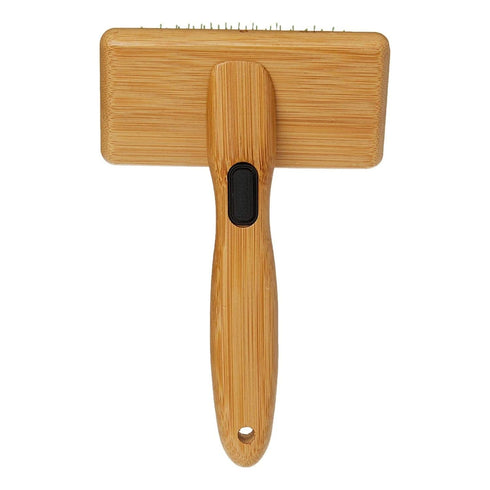 Bamboo Groom Soft Slicker Brush Medium...