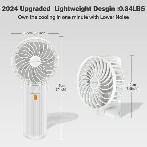 Portable Fan,4 Speed Mini Handheld Fan,15H Cooling Cute Fan,Small Portable Personal Fan with 180° Foldable,Quiet,Rechargeable Mini Fan for Kids Wo...