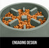 Gorilla Grip Slow Feeder Dog and Cat Bowls, Interactive Puzzle Toy for Dogs and Cats Food Training, Keeps Pets Busy and Prevents Puppy Overeating,...