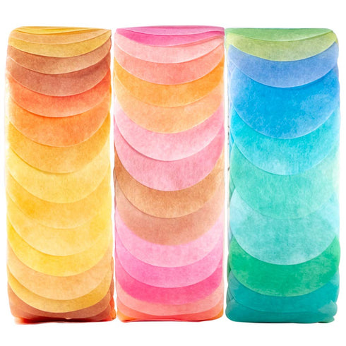YUBBAEX Fruits Candy 9/16" Dot Washi Tape Set Round Stickers 300 Dots of 3 Rolls for Journal Planner Scrapbooking (Summer Fruit)...