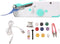 Blue Handheld Sewing Machine, Quick Fix Stitch Hand Sewing Machine, Mini Portable Cordless Sewing Machine, Ergonomic Design for DIY Creations, Sew...