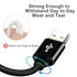 COSOOS 4 Short USB Type C Cables (9in/23cm) Nylon Braided Fast Charge & Sync USB C to USB 3.0 Cables for Samsung Galaxy S21 20 S10 S9 S8 Note 10,9...