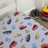 Disney Cars Fitted Crib Sheet 100% Soft Breathable Microfiber, Baby Sheet, Fits Standard Size Crib Mattress 28in x 52in, Gray...