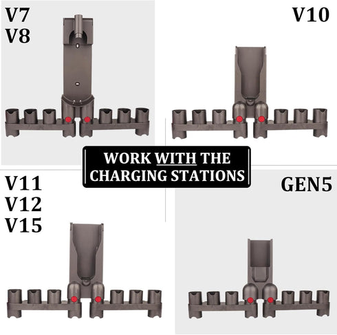 Attachments Mount Holders Compatible with Dyson Gen 5 Gen5 V15 V12 V11 V10 V8 V7 Vacuum Cleaner Accessories Storage Tool Replacement Parts...