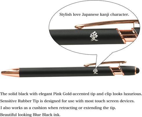 Pilot Retractable Gel Ink Pen 0.4mm Ultra Fine Point Glossy Color 6 Colors Set (LJP120S4-6CCG) With Original Stylus Ballpoint Touch Pen......