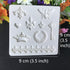 2PCS Silicone Fondant Cake Decorating Mold for Chocolate, Baking, Sugar Craft, Polymer Clay, Soap, Cupcake - Bee Crown Key Mirror Heart Lace Photo...