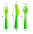 Kids Plastic Dinnerware Set of 18 Multi Color Flatware (Spoons, Forks and Knives) - Reusable, BPA-Free, Dishwasher Safe and Microwaveable...