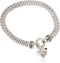 NINE WEST Women's Silvertone Crystal Pave Heart Stretch Bracelet...