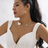 Metal Big Pearl Open Choker Necklace Adjustable Silver Big Pearl Choker Necklaces for Women Round Open Cuff Necklace Elegant Cuff Collar Necklace ...
