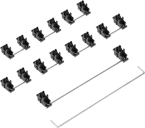 ZugGear Black Plate Mount Stabilizers 2U 6.25U 7U for Mechanical Keyboards (DUROCK Black Plate Mount 104 Keyboard Kit)...