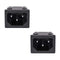 uxcell C14 Panel Mount Plug Adapter AC 250V 10A 3 Pins IEC Inlet Plug Power Connector Socket Straight Pack of 2...