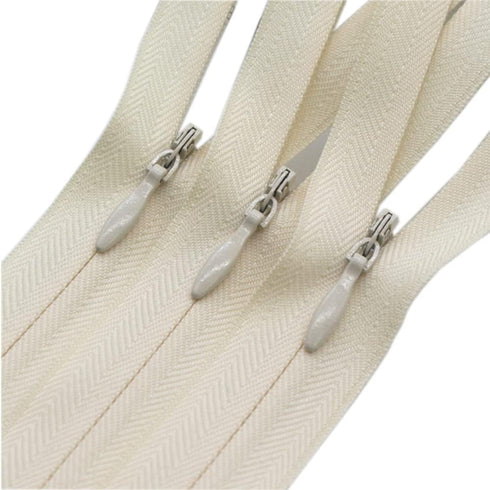 YaHoGa 10pcs 18 Inches Invisible Zippers Conceal Zippers for Sewing, Dress, Garments, Clothes, Pillow, Tailor, Craft (Beige, 18")...