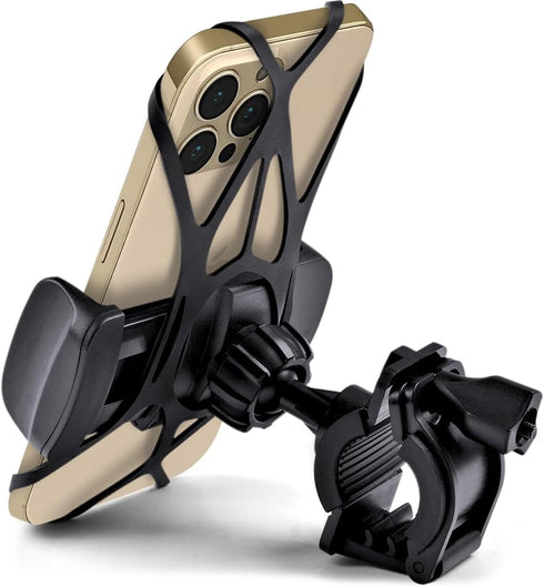 Bike & Motorcycle Phone Mount - for iPhone 14 Pro (13, 12, SE, Plus/Max), Galaxy s22 or Any Cell Phone - Universal Handlebar Holder for ATV, Bicyc...