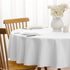 Softalker Round Tablecloth, Waterproof & Stain Resistant Table Cloth Wrinkle Free Fabric Washable Polyester Table Cover for Spring/Party/Outdoor -...