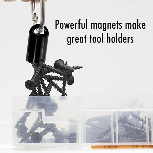 MagnetPAL Heavy-Duty Neodymium Anti-Rust Magnet, Magnetic Stud Finder, Hide-A-Key, Tool Holder & Retrieval, Most Powerful Magnet 12lb Pull, Indoor...