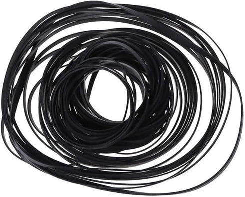 Cassette Tape Machine Recorder Rubber Belt Repair Maintenance Mix Flat Cassette Tape for Recorders CD-ROM Video Machines DVD Drive,50Pcs...