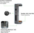 FANAUE Phone Holder Aluminum Alloy with 1'' Ball for Smartphones with a Width of 2.3" to 3.7", Compatible with RAM Mounts B Size Double Socket Arm...