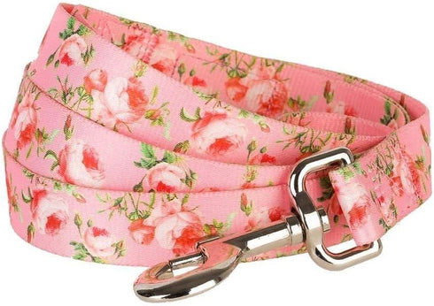 Blueberry Pet 9 Patterns Durable Spring Scent Inspired Floral Rose Baby Pink Dog Leash 5 ft x 3/4", Medium, Leashes for Dogs...