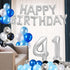 41st Birthday Decorations - 56 Piece Set - Black, Blue, Silver - Adults - Adults, 41st Birthday - Unisex - Balloon Set - Balloons...