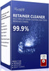 Retainer Cleaning Tablets 120 Tablets - 4 Months Supply, Mouth Guard Cleaner, Remove Stains and Bad Odor, Prevent Brace Discoloration, Mint Flavor...