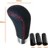 Lunsom Leather Shift Knob, Car Gear Shifter Stick Auto R Style Shift Stick Handle Head Gear Shift Lever Knob for Most Manual Transmission Vehicle ...