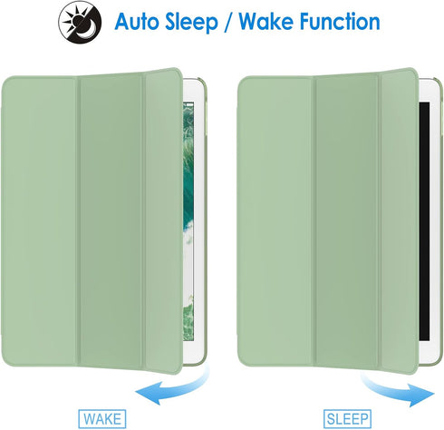 JETech Case for iPad (9.7-Inch, 2018/2017 Model, 6th/5th Generation), Smart Cover Auto Wake/Sleep (Matcha Green)...