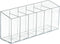 Pen Holder Makeup Brush Holder 6 Compartments Organizer with Removable Dividers for Desk Cosmetic Storage Office Accessory Bathroom Kitchen Deskto...