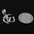 925 Sterling Silver Hindu Meditation Charm Yoga "Om" (Aum) Pendant...