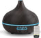 Diffusers for Essential Oils Large Room, 550ml Essential Oil Diffusers with Remote Control, Ultrasonic Oil Diffuser with Timer, 7 Colors Light for...