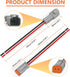 Deutsch DT 2 Pin Connector 5 Sets - 2 Way DT Automotive Waterproof Male Female Plug Wiring Harness for Car, Truck, Boats, LED Work Light, 16 AWG. ...
