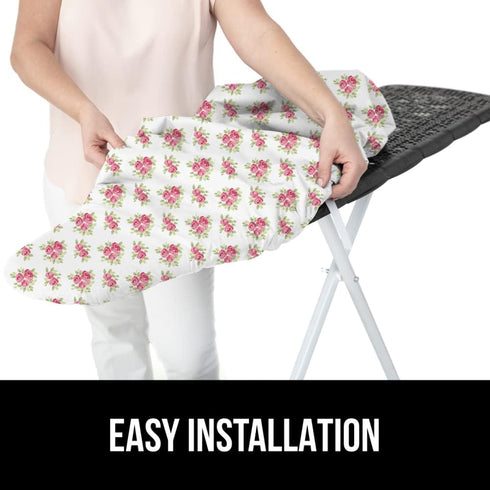 The Original GORILLA GRIP Ironing Board Cover and Pad, Silicone Coating, Thick Scorch Resistant Padding, Heavy Duty Iron Covers Standard Boards, H...