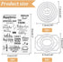 Word Clear Stamps for Card Making Label Rectangle Die Cut Round Frame Metal Cutting Die Inspirational Quote Silicone Stamp for DIY Scrapbooking Ar...