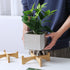 lasenersm 1 Piece Flower Display Stand Wooden Flower Pot Holder Flower Pot Display Stand Planter Stand Wooden Stool Riser Small Potted Stand Plant...