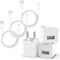 iPhone Charger Cable,3Pack (MFi Certified) Data Sync Charging Cords with 3Pack USB Wall Charger Travel Plug Adapter Compatible with iPhone 14Pro/1...