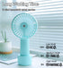 Portable Hand held Misting Fan, Small Personal 2000mAh USB Rechargeable Battery Operated Spray Fan Mister with Water Tank Mist Lash Fan 3 Speed St...
