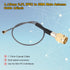 U.FL IPEX Cable 6inch 3Pack UFL IPX IPEX to SMA Male Extension Cable 1.13mm WiFi Pigtail Cable for Bluetooth Antenna WiFi & WiMax Network Card Min...