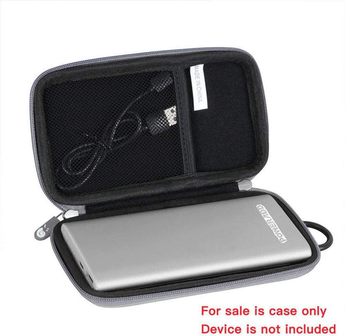 Hermitshell Hard Travel Case fits EnergyCell/POWERADD Pilot 4GS 12000mAh 8-Pin Input Portable Charger (Grey)......
