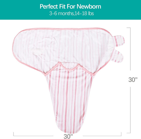 Biloban Swaddle Blankets for Baby Girl, Baby Swaddles 3-6 Months, Baby Swaddle Cotton, Newborn Swaddle, Baby Essentials, Lovely Pink Print, 2 Pack...