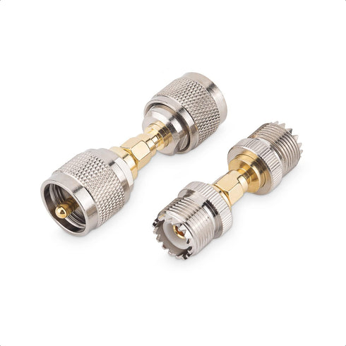 Cable Matters 4-Pack SMA to UHF Adapter Kit, UHF to SMA Adapter Kit/SMA to UHF Gender Changer and Connector Adapter Kit...